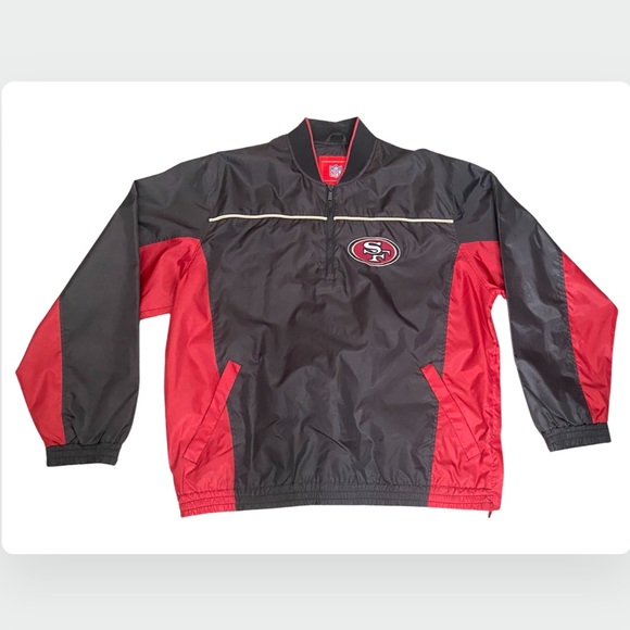 NFL Other - Vintage NFL San Francisco 49ers Stitched Windbreaker Pullover Jacket Men’s Large